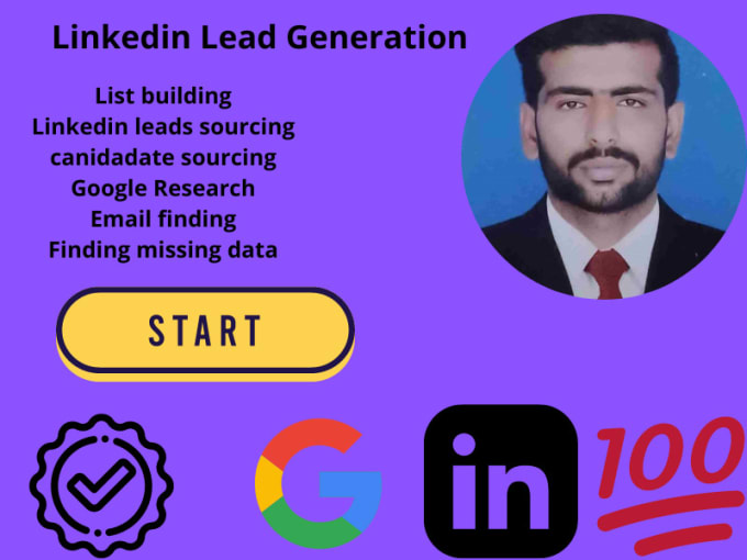 Do linkedin lead generation, candidate sourcing by Naazuk164 | Fiverr