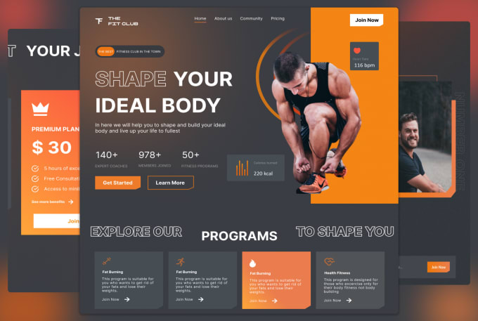 make website using react js, next js, node js