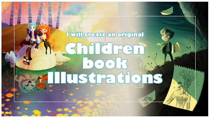 create an original children book illustrations