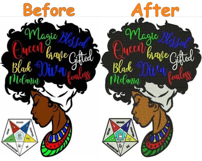 do embroidery digitizing into dst, pes,jef in one hour