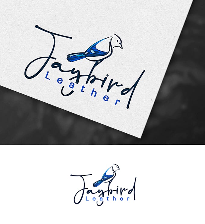 do an elegant handwritten typography script font logo design