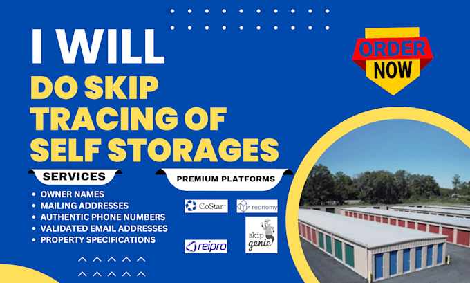 do skip tracing of self storages