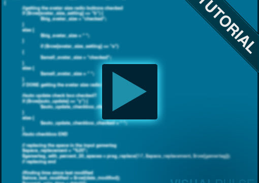 create a web design Tutorial + php, html, css
