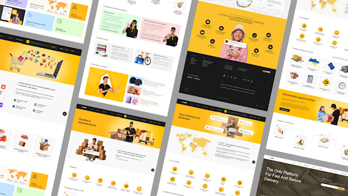 do figma website design and UI UX mockup