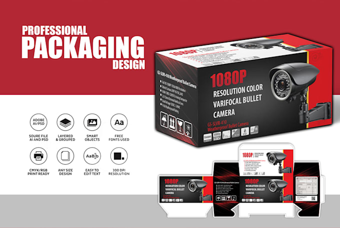 do amazing product packaging box design and mailer box