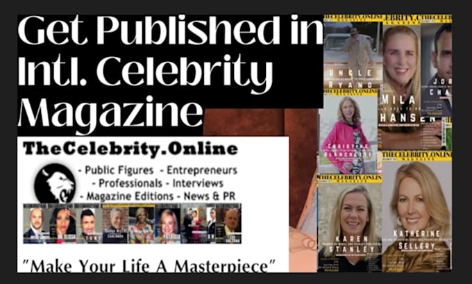publish cover interview article on international magazine