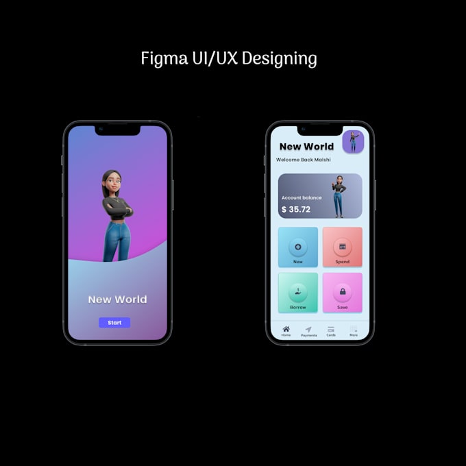 Do ui ux for mobile app with figma for ios or android by Virul_n_w | Fiverr