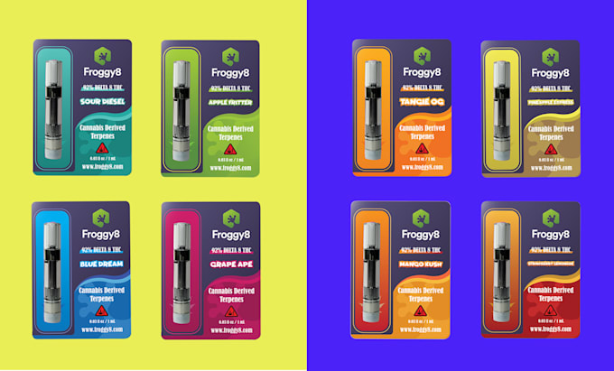 create pro cbd vape cartridges, eliquid packaging design