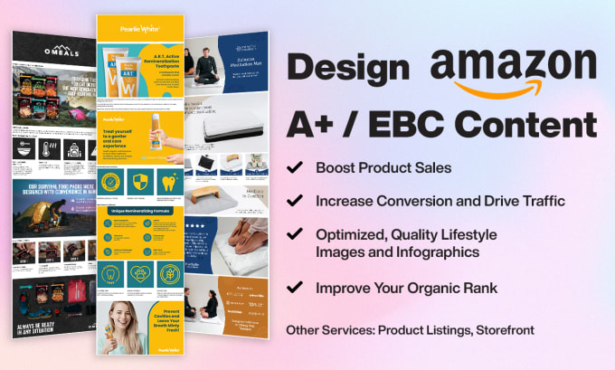 Create amazon product listing images, ebc design by Bbiancalopez | Fiverr
