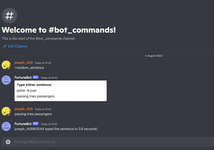 Make a simple discord bot in python by Joseph468 | Fiverr