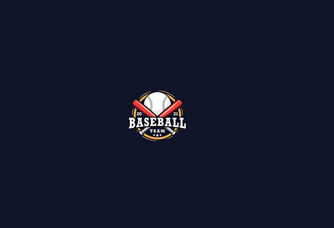 do design unique baseball, sports logo 1 day