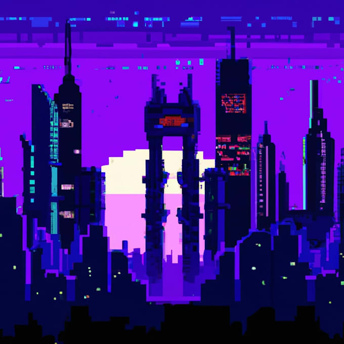 Create 4 pixel art from a description by Deusexmachinyan Fiverr