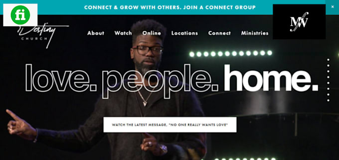 create responsive church website for your ministry with prayer time and forms