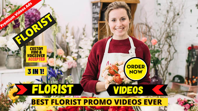 do florist video or flower delivery service website design