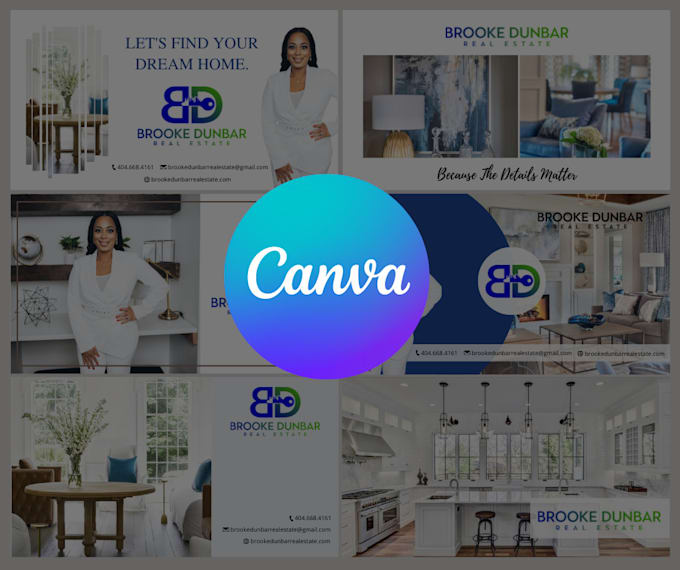 design any flyer or postcard template in canva