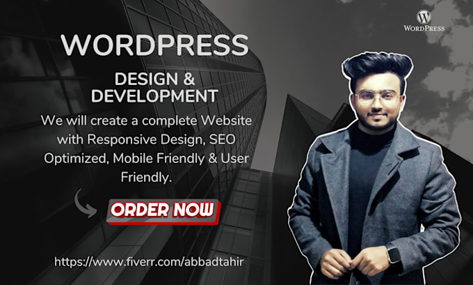 develop responsive and modern wordpress website design