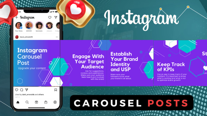 Design eye catching instagram carousel posts for increasing followers ...