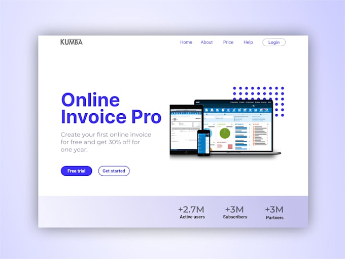 design website landing page and mobile app UI UX