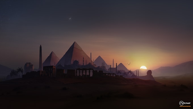 do photorealistic background for films and games
