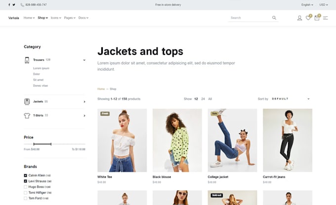 design shopify website, shopify ecommerce store