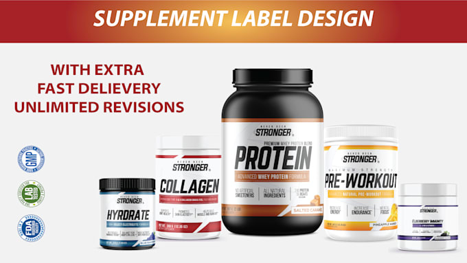 make label design, packaging design, and supplement label designs