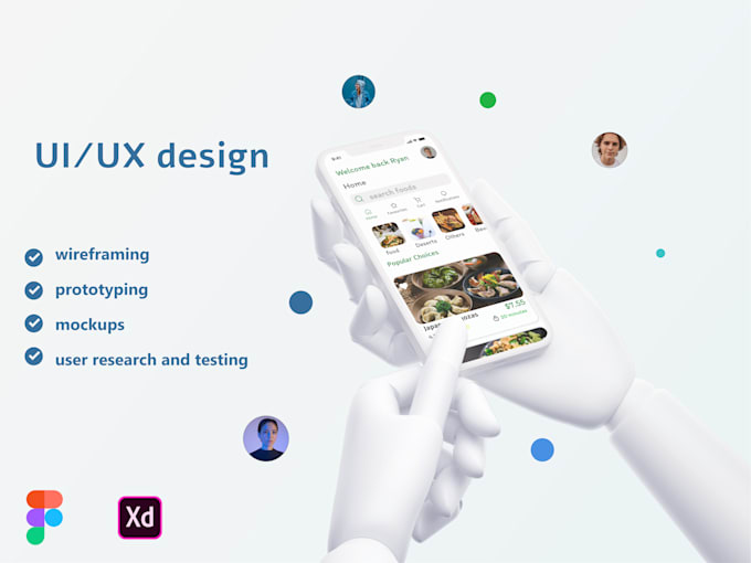 Design a mobile app ui ux in figma or adobe xd by Samuel_g19 | Fiverr