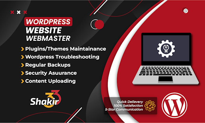 be your website manager for wordpress website maintenance