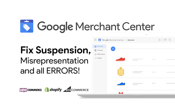 fix google merchant center suspension and misrepresentation issues and errors