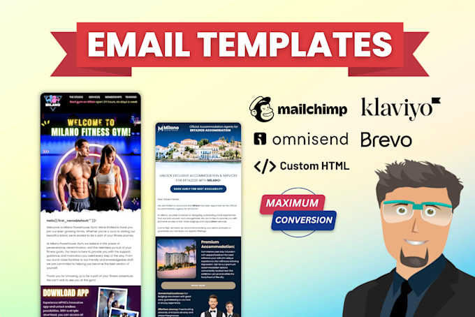 design professional email newsletter template