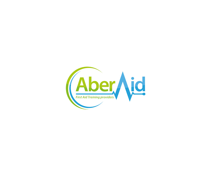 design simple clean first aid training logo