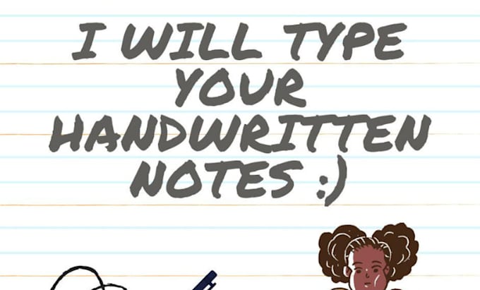 Note Typing Letters Type your handwritten notes by Astralcreation | Fiverr