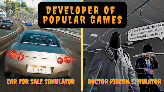 develop a professional unity game for PC and mobile