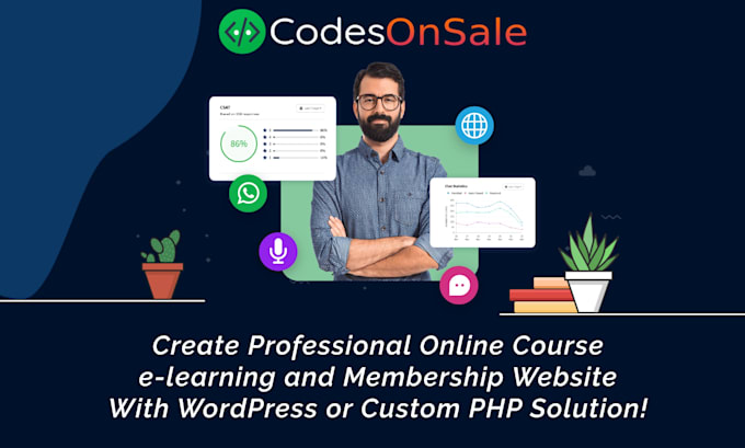 build an online course membership elearning community website