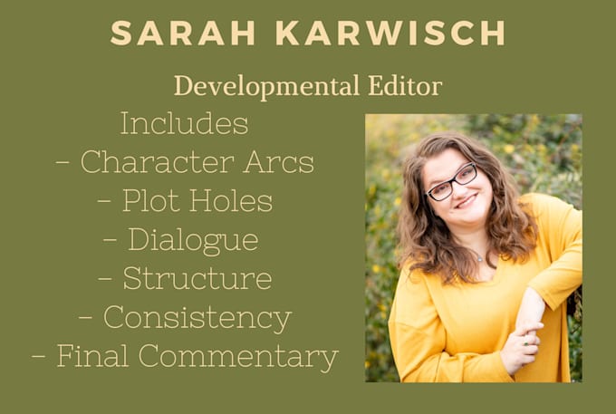 developmentally edit your novel