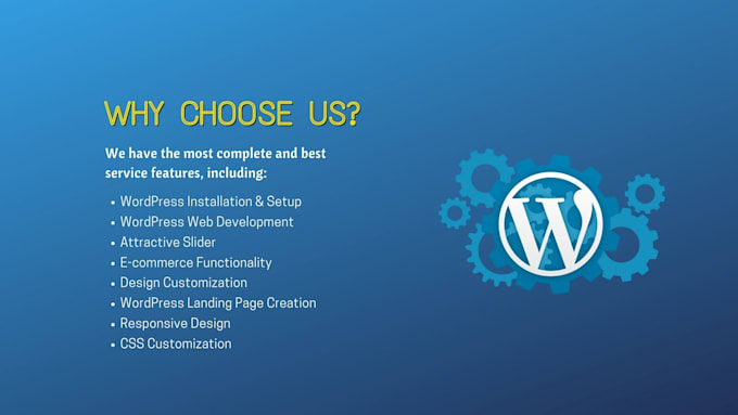 do wordpress small changes, customization and optimization