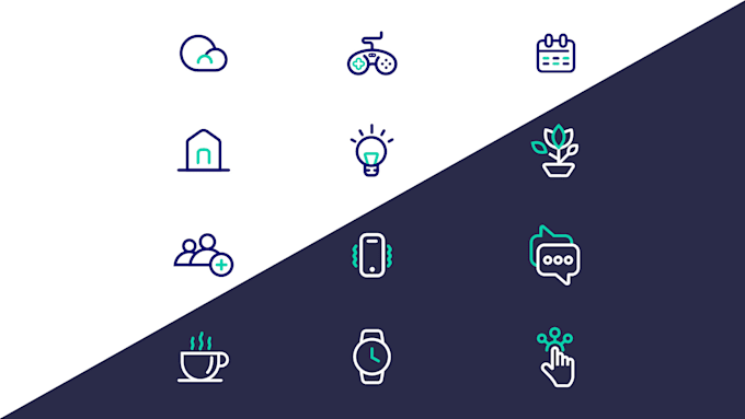 Design custom icon set for app and your website by Arturdolzhenko | Fiverr