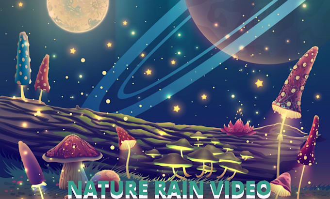 create nature rain video for your youtube channel