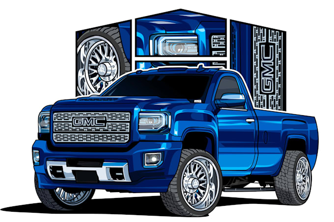 do cars into vector art, illustration