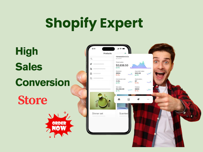 create a high converting shopify store and website