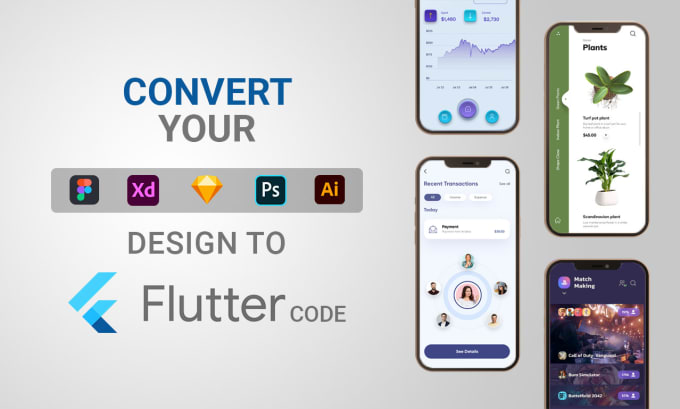Design flutter apps, bespoke flutter ui, convert figma to flutter by ...
