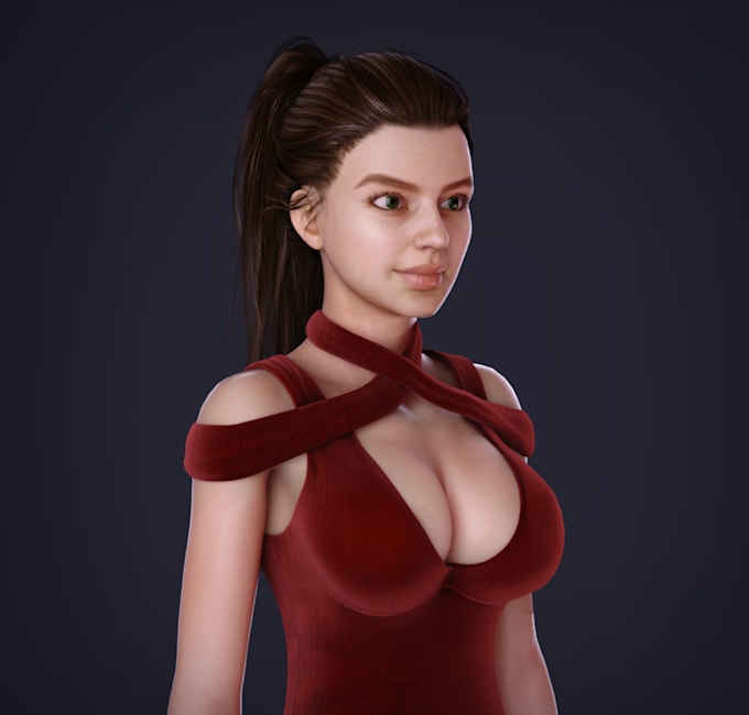 do pbr texturing or 3d game character modeling and rigging