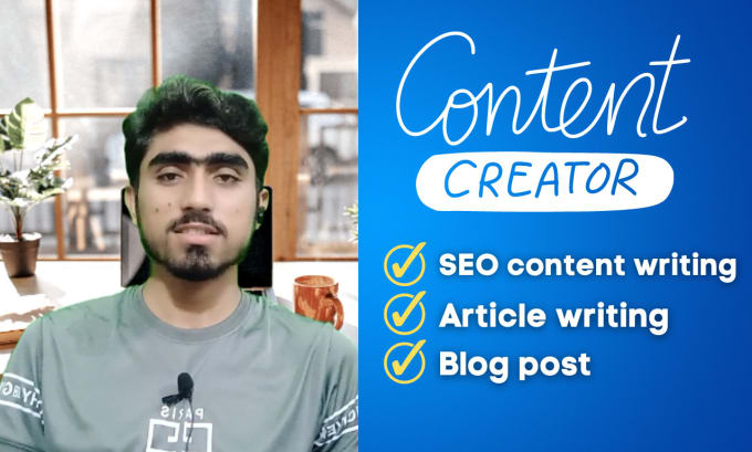 write SEO content writing or website content writing and article writing