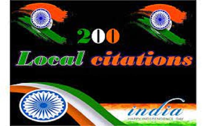 do 200 india best local citations manually for your business