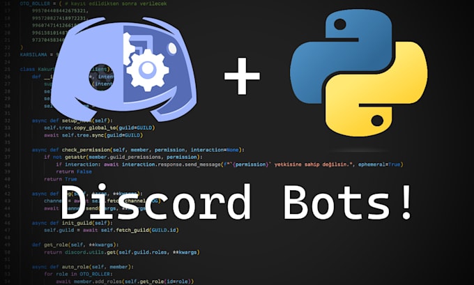 Create custom discord bots with python by Extrudesoftware | Fiverr