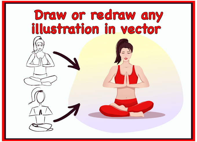 vectorize, redraw your logo or image, design a vector illustration