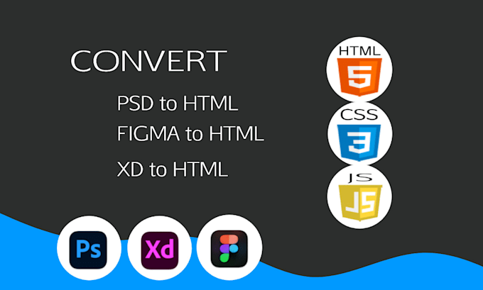 Convert psd to html xd to html figma to html css responsive by ...