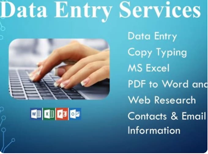 data entry and copy paste and web research and excel data