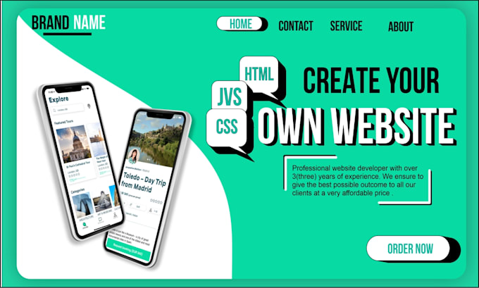 Use html, css, jvs to create a high quality website design by Apx_dev01 ...