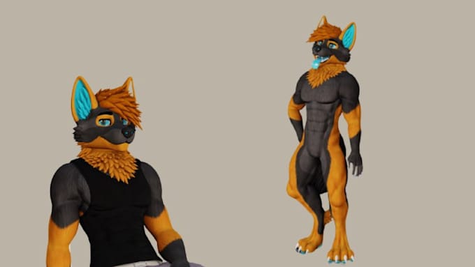Créer un avatar personnalisé, texturer et modifier 3d furry sfw vrchat ...
