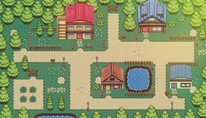make a pixelated styled 2d game